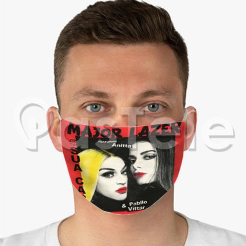 Major Lazer Sua Cara Custom Fabric Face Mask Polyester Two Layers Cloth Washable