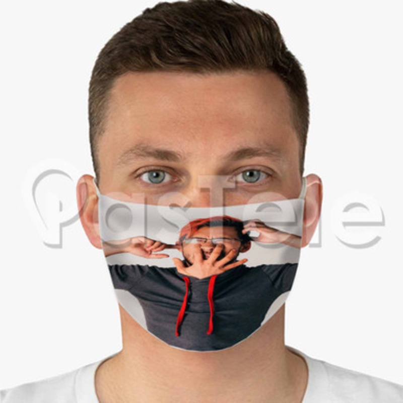 Markiplier Custom Fabric Face Mask Polyester Two Layers Cloth