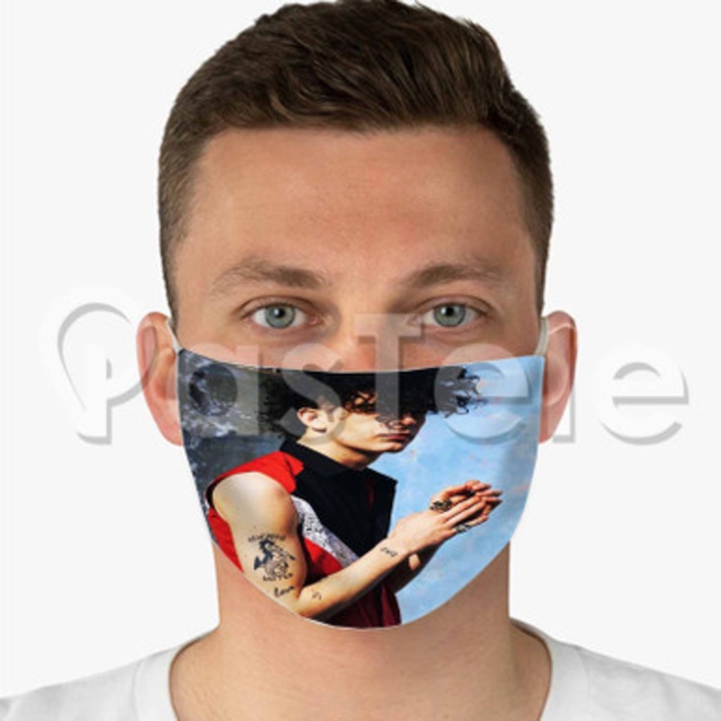 Matt Healy Custom Fabric Face Mask Polyester Two Layers Cloth Washable