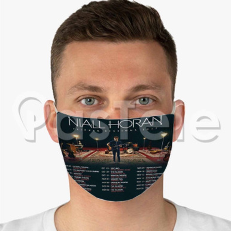Niall Horan Flicker Sessions Custom Fabric Face Mask Polyester Two Layers Cloth Washable
