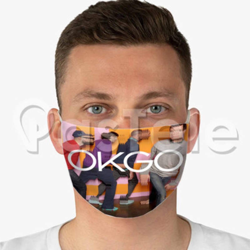 OK Go The One Moment Custom Fabric Face Mask Polyester Two Layers Cloth