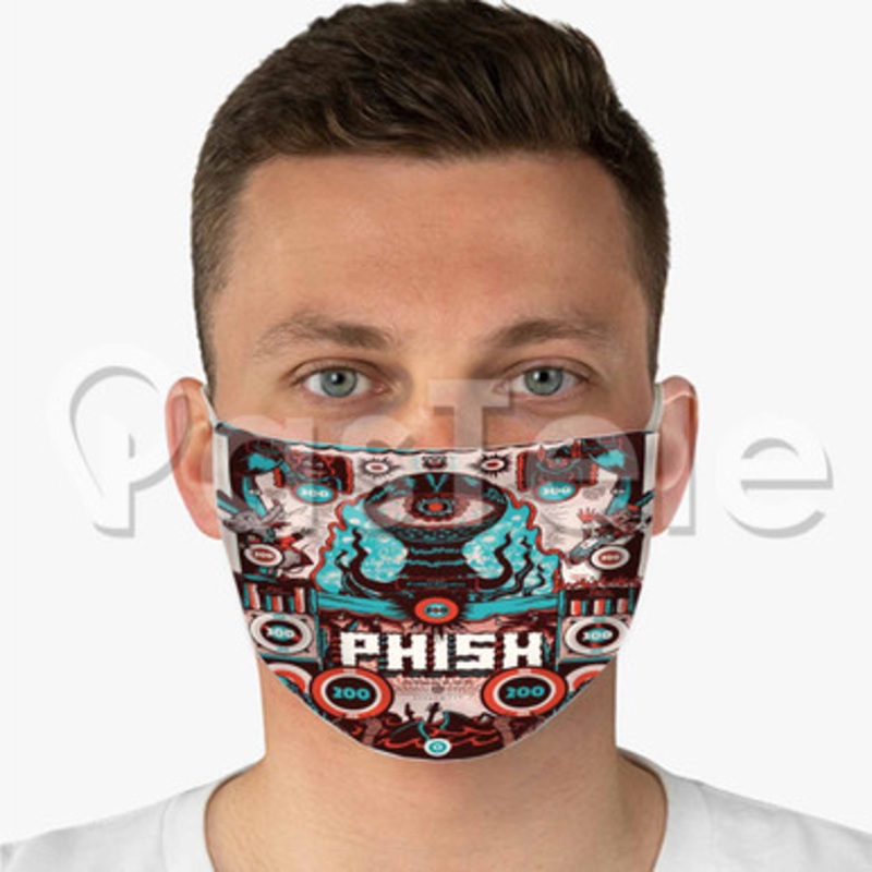 Phish Custom Fabric Face Mask Polyester Two Layers Cloth