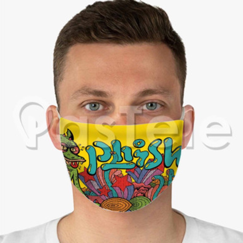 Phish Custom Fabric Face Mask Polyester Two Layers Cloth Washable