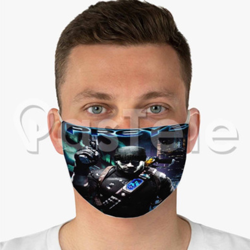 Prey 2 Custom Fabric Face Mask Polyester Two Layers Cloth