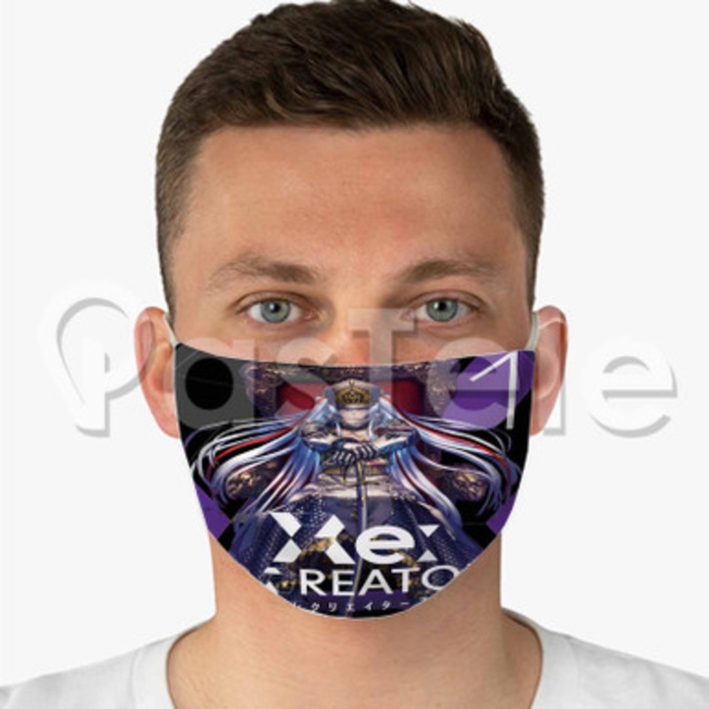 Re Creators Custom Fabric Face Mask Polyester Two Layers Cloth Washable