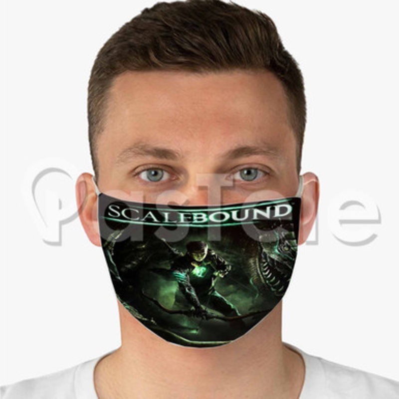 Scalebound Custom Fabric Face Mask Polyester Two Layers Cloth