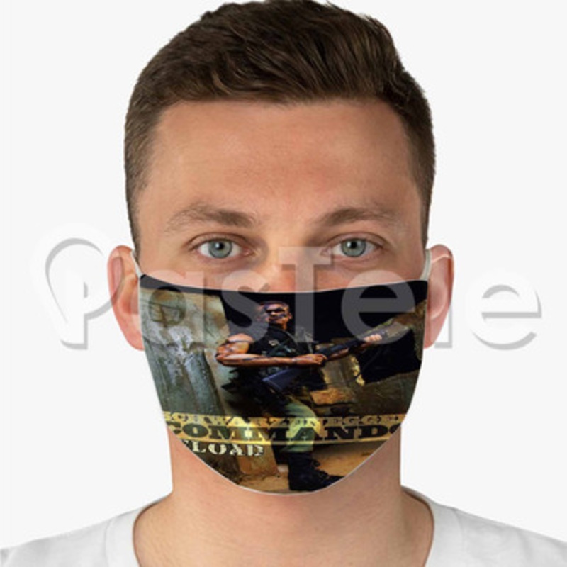 Schwarzenegger Commando Custom Fabric Face Mask Polyester Two Layers Cloth