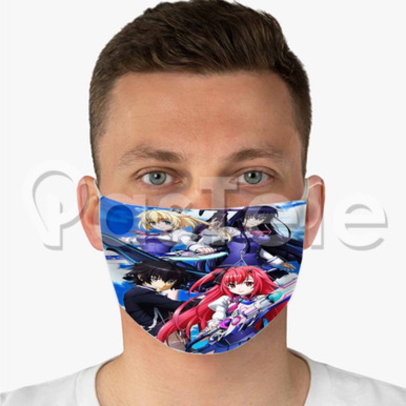 Sky Wizards Academy Custom Fabric Face Mask Polyester Two Layers Cloth