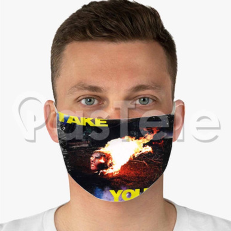 Take Yours Mike Floss Custom Fabric Face Mask Polyester Two Layers Cloth Washable