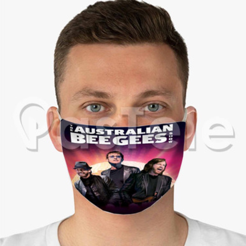 The Australian Bee Gees Custom Fabric Face Mask Polyester Two Layers Cloth