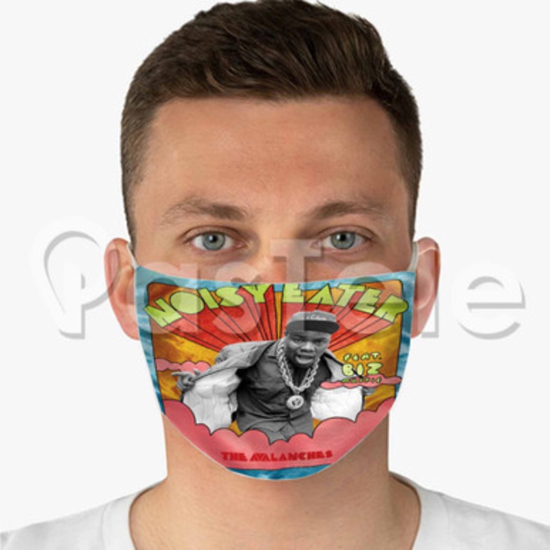 The Avalanches The Noisy Eater Custom Fabric Face Mask Polyester Two Layers Cloth