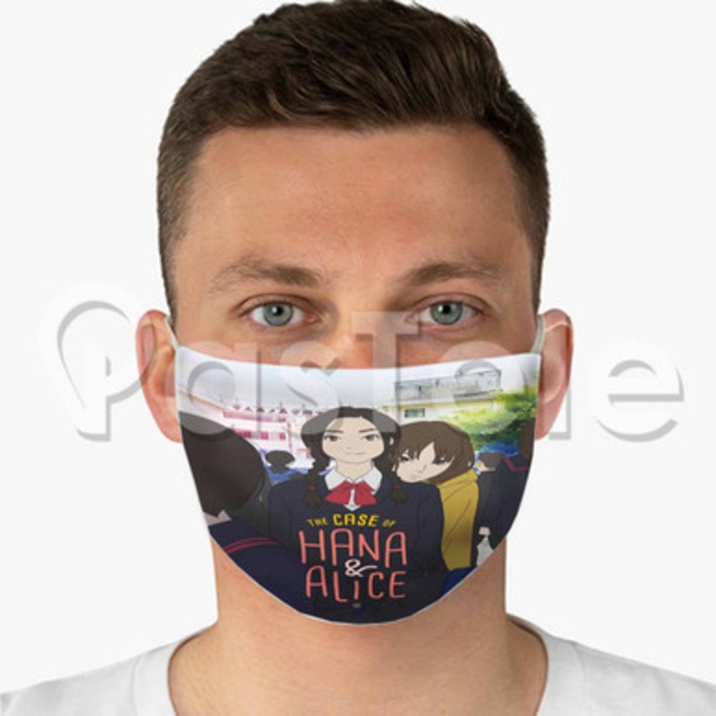 The Case of Hana Alice Custom Fabric Face Mask Polyester Two Layers Cloth