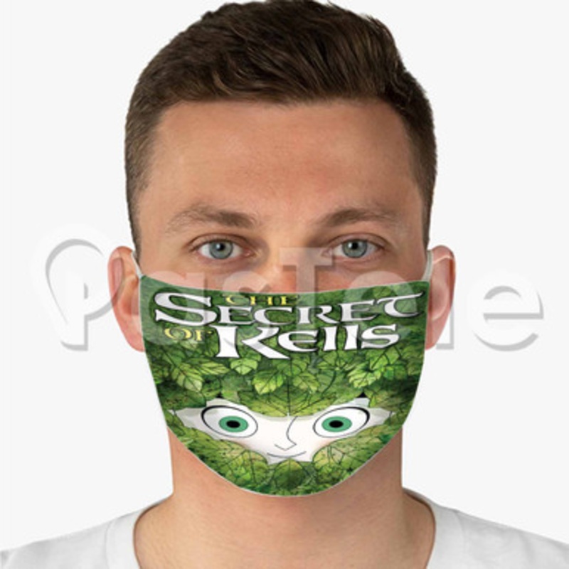 The Secret of Kells Custom Fabric Face Mask Polyester Two Layers Cloth