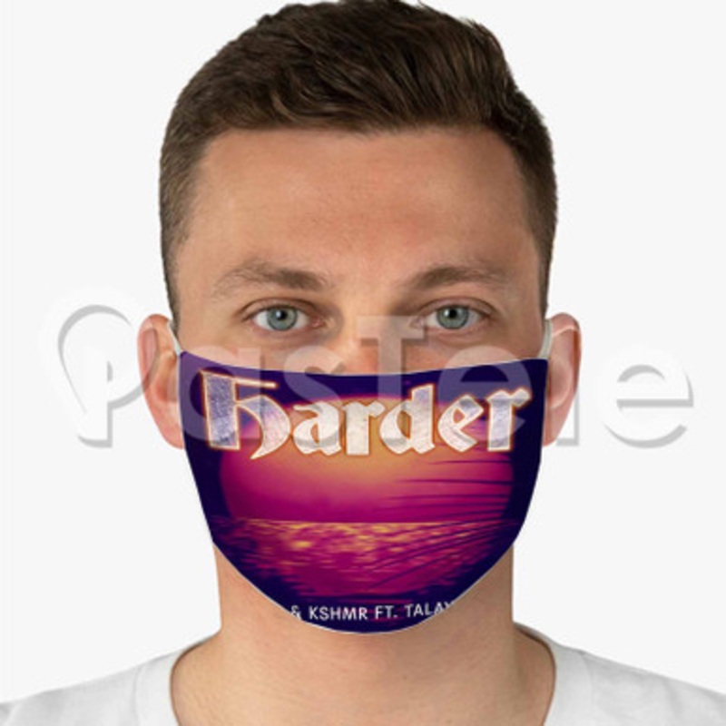 Ti sto KSHMR ft Talay Riley Harder Custom Fabric Face Mask Polyester Two Layers Cloth Washable
