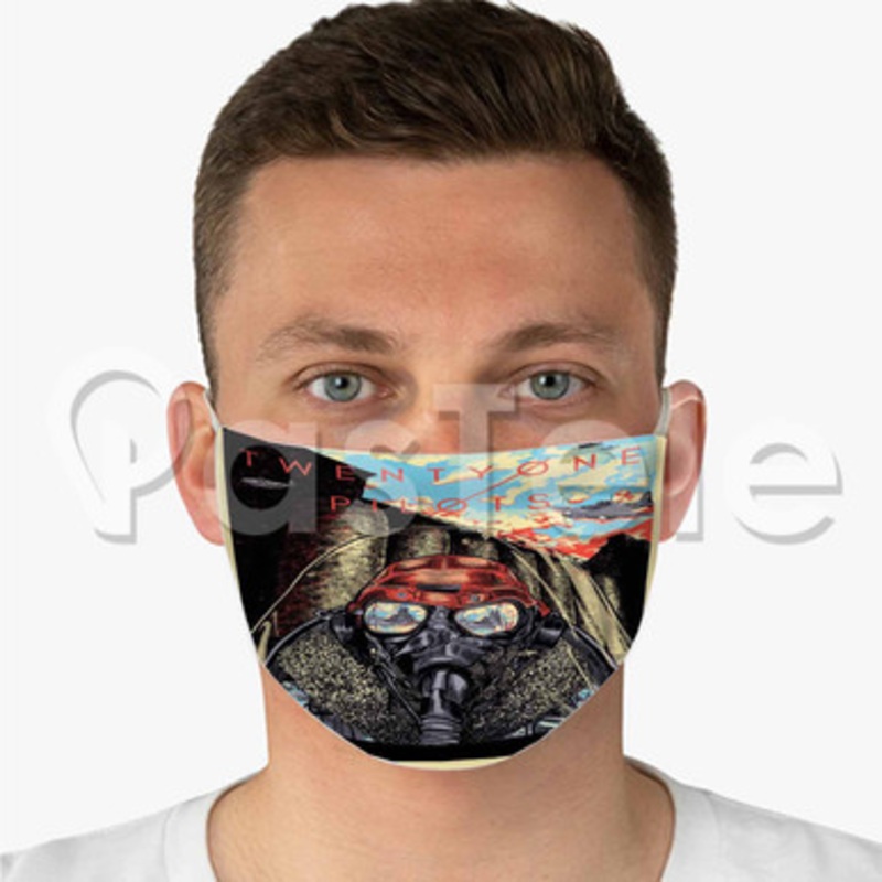 Twenty One Pilots Custom Fabric Face Mask Polyester Two Layers Cloth