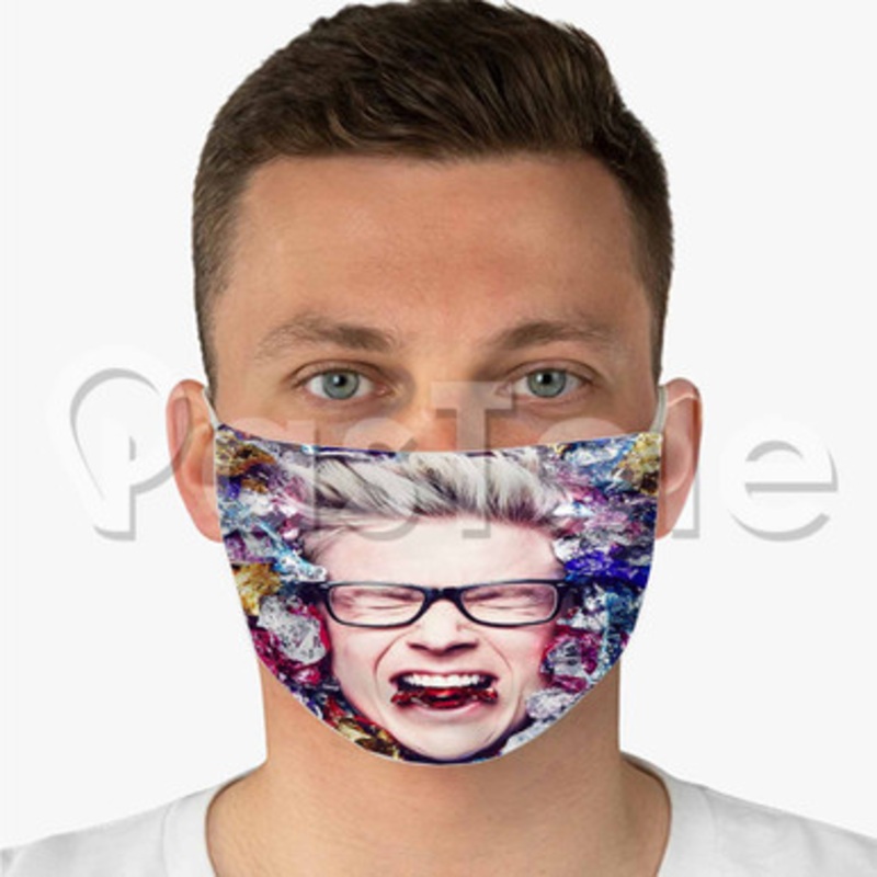 Tyler Oakley Custom Fabric Face Mask Polyester Two Layers Cloth