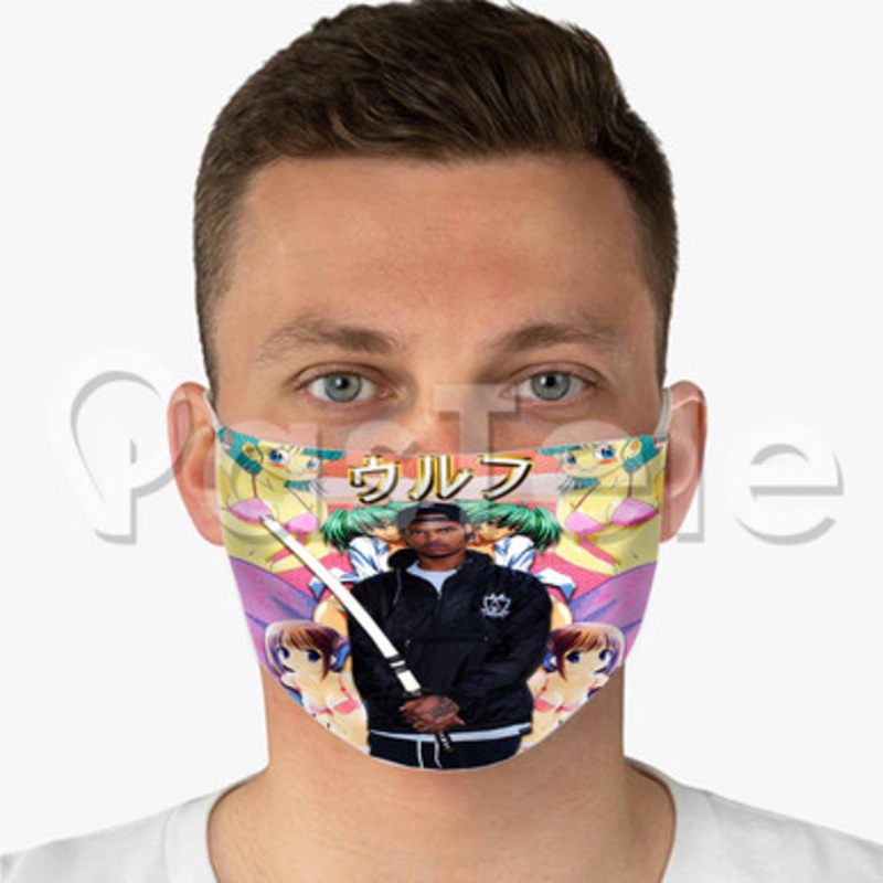 Xavier Wulf Custom Fabric Face Mask Polyester Two Layers Cloth