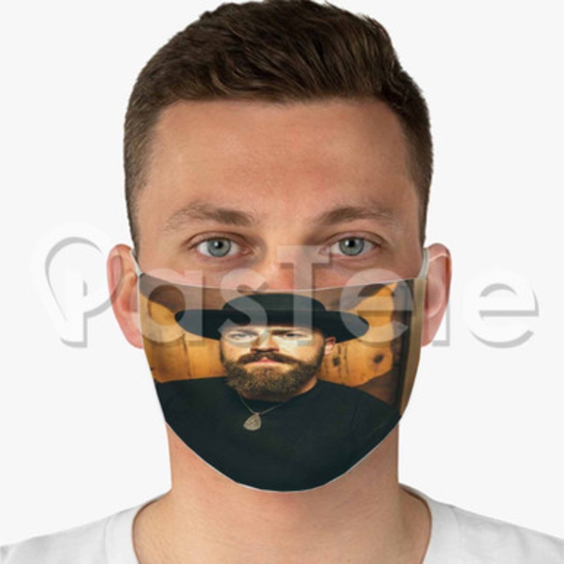 Zac Brown Custom Fabric Face Mask Polyester Two Layers Cloth