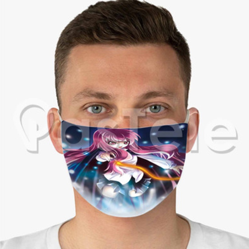 Zero No Tsukaima Custom Fabric Face Mask Polyester Two Layers Cloth