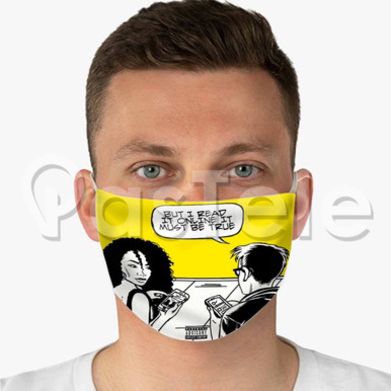 Big Sean Bounce Back Custom Fabric Face Mask Polyester Two Layers Cloth