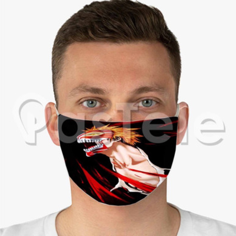 Bleach Custom Fabric Face Mask Polyester Two Layers Cloth