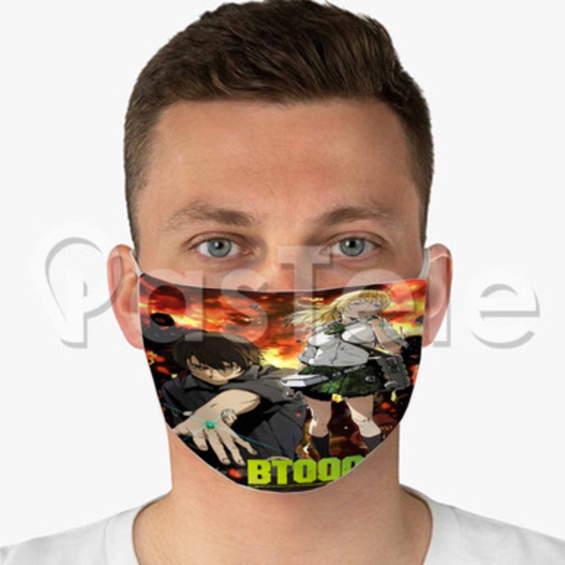 Btooom Custom Fabric Face Mask Polyester Two Layers Cloth