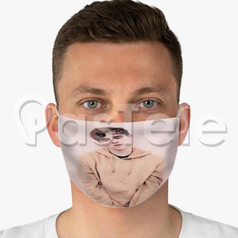 Connor Franta Custom Fabric Face Mask Polyester Two Layers Cloth