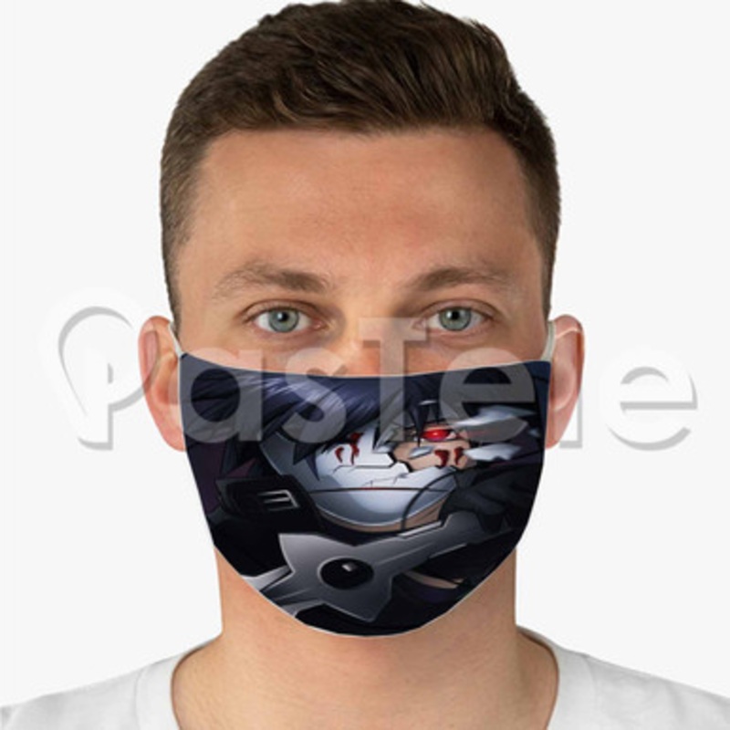 Darker than Black Custom Fabric Face Mask Polyester Two Layers Cloth
