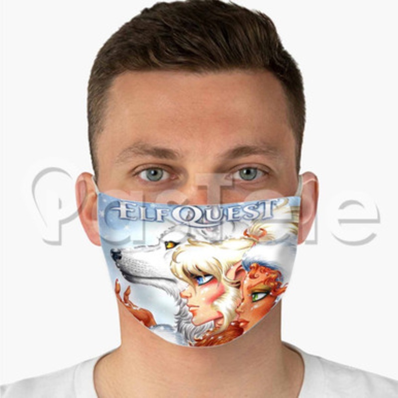 Elfquest Winter Special II Custom Fabric Face Mask Polyester Two Layers Cloth