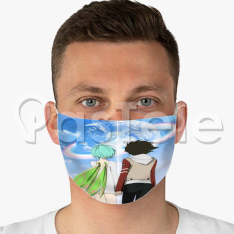 Eureka Seven 2 Custom Fabric Face Mask Polyester Two Layers Cloth