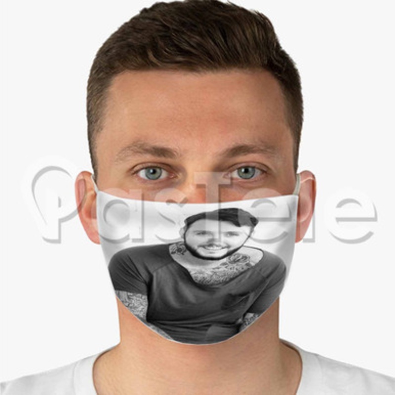 James Arthur Custom Fabric Face Mask Polyester Two Layers Cloth