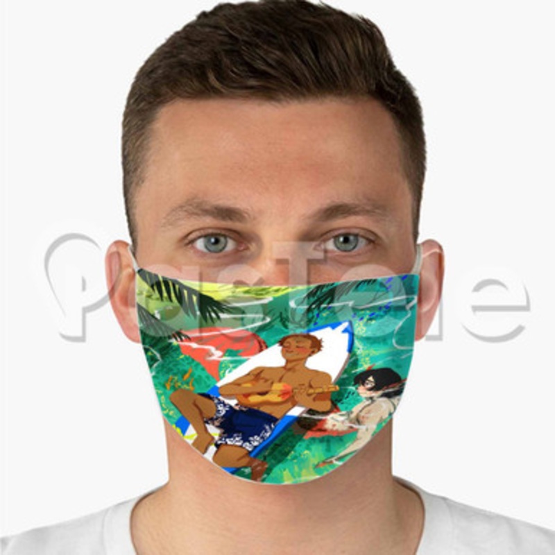 Keith and Lance Voltron Legendary Defender Custom Fabric Face Mask Polyester Two Layers Cloth