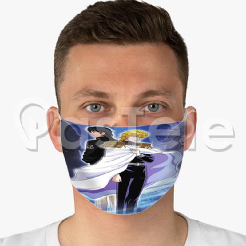 Legend of the Galactic Heroes Custom Fabric Face Mask Polyester Two Layers Cloth