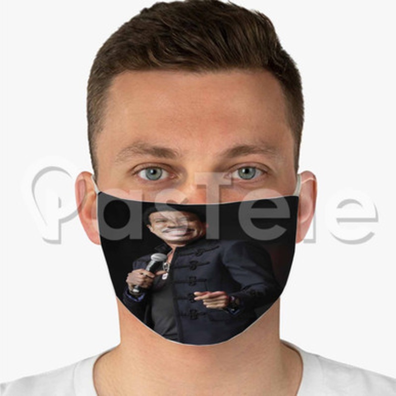 Lionel Richie Custom Fabric Face Mask Polyester Two Layers Cloth