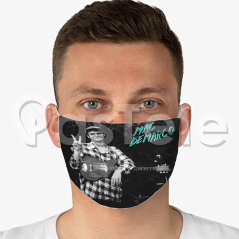 Mac Demarco Custom Fabric Face Mask Polyester Two Layers Cloth