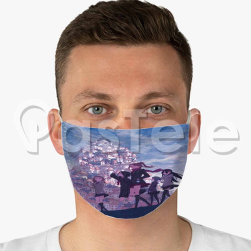 Pop in Q Custom Fabric Face Mask Polyester Two Layers Cloth