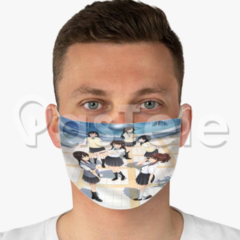 Seiren Custom Fabric Face Mask Polyester Two Layers Cloth