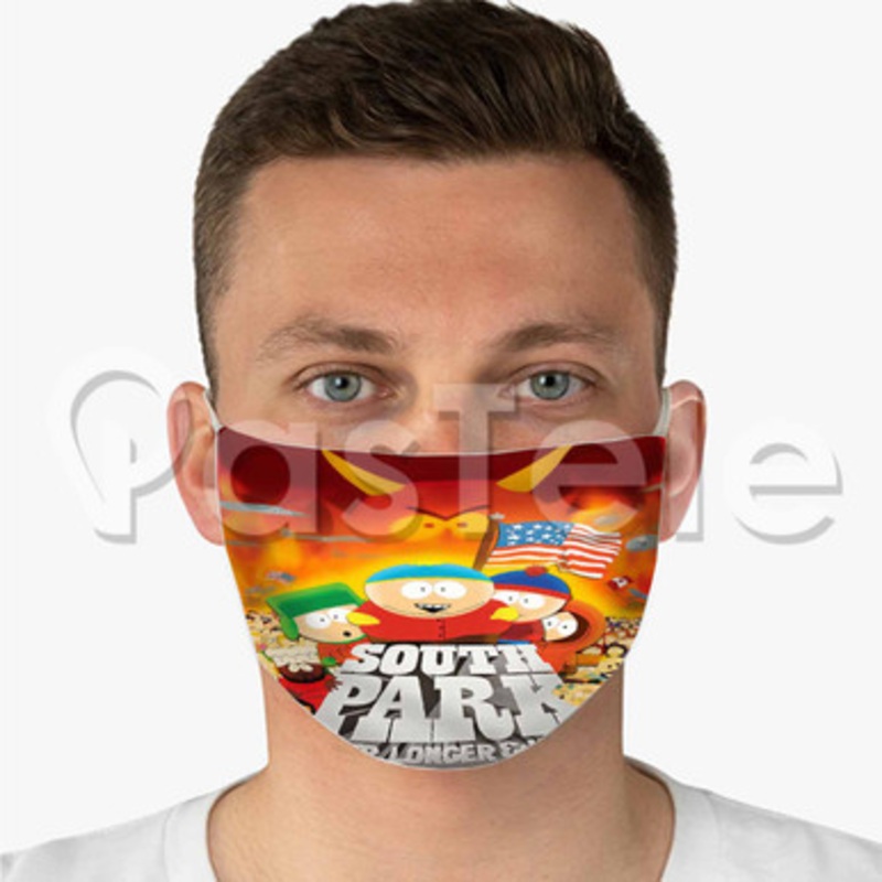 South Park Bigger Longer and Uncut Custom Fabric Face Mask Polyester Two Layers Cloth