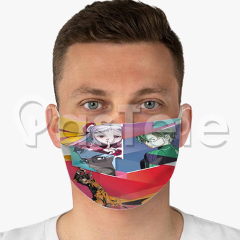 Sword Art Online Movie Ordinal Scale Custom Fabric Face Mask Polyester Two Layers Cloth