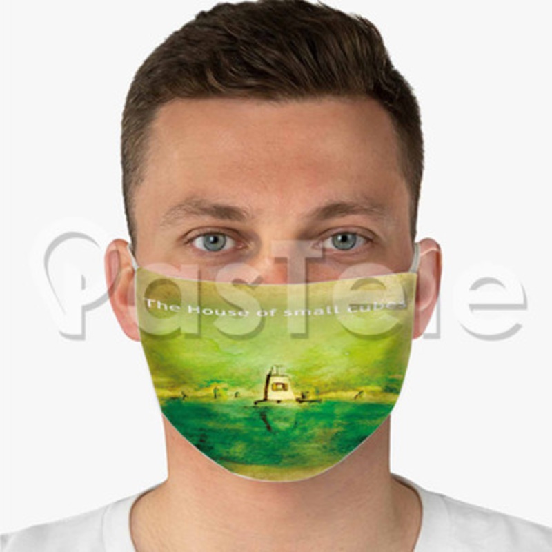 The House of Small Cubes Custom Fabric Face Mask Polyester Two Layers Cloth