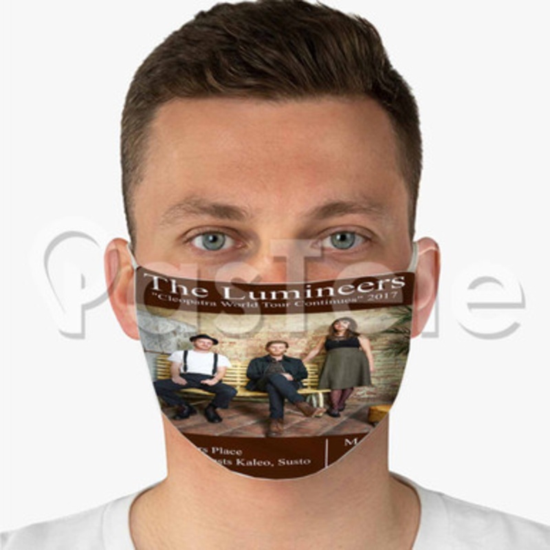 The Lumineers Cleopatra Tour 2017 Custom Fabric Face Mask Polyester Two Layers Cloth