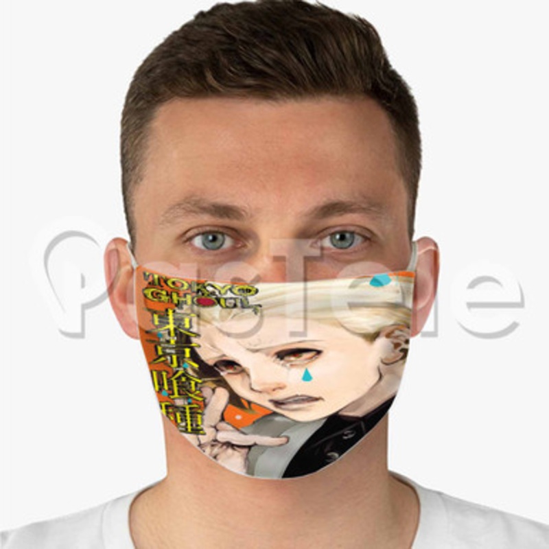 Tokyo Ghoul 2 Custom Fabric Face Mask Polyester Two Layers Cloth