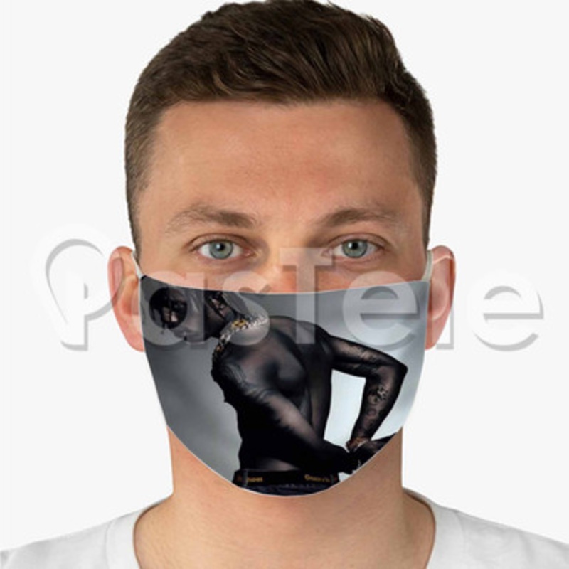 Travis Scott Custom Fabric Face Mask Polyester Two Layers Cloth