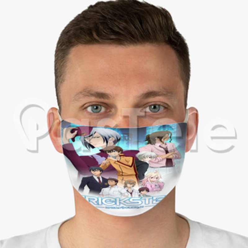 Trickster Edogawa Ranpo Shounen Tanteidan Custom Fabric Face Mask Polyester Two Layers Cloth