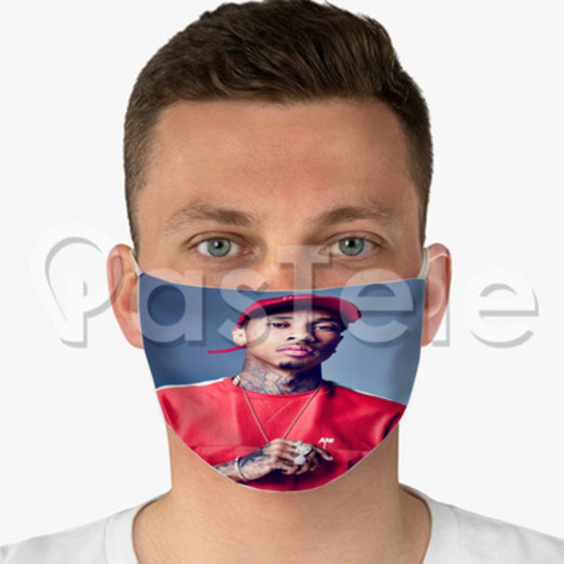 Tyga Custom Fabric Face Mask Polyester Two Layers Cloth