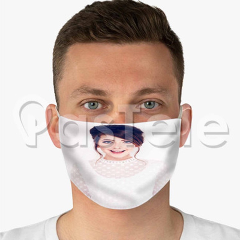 Zoella 2 Custom Fabric Face Mask Polyester Two Layers Cloth