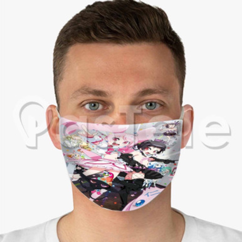 6 HP Anime Custom Fabric Face Mask Polyester Two Layers Cloth