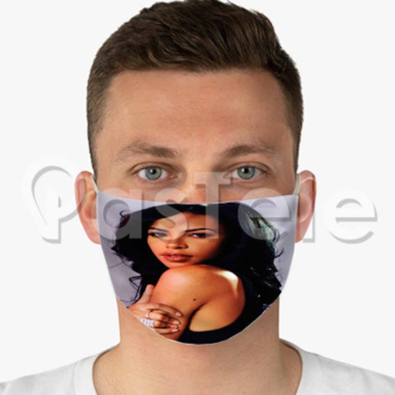 Aaliyah Custom Fabric Face Mask Polyester Two Layers Cloth