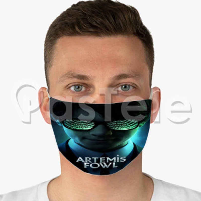 Artemis Fowl Custom Fabric Face Mask Polyester Two Layers Cloth