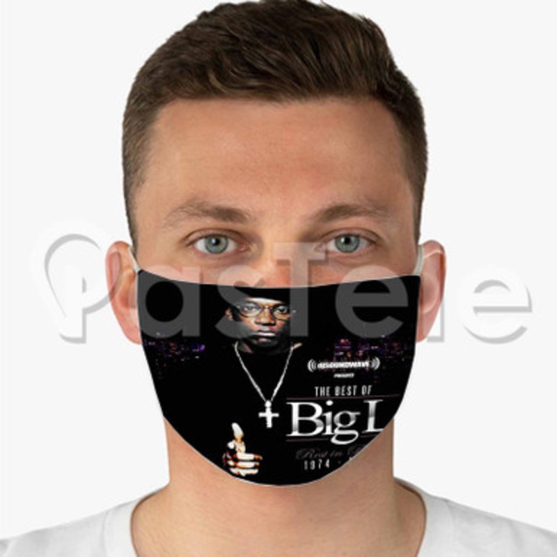 Big L Custom Fabric Face Mask Polyester Two Layers Cloth